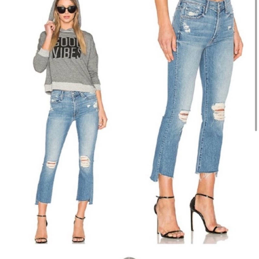 Mother denim insider crop step fray - highjacking the runway